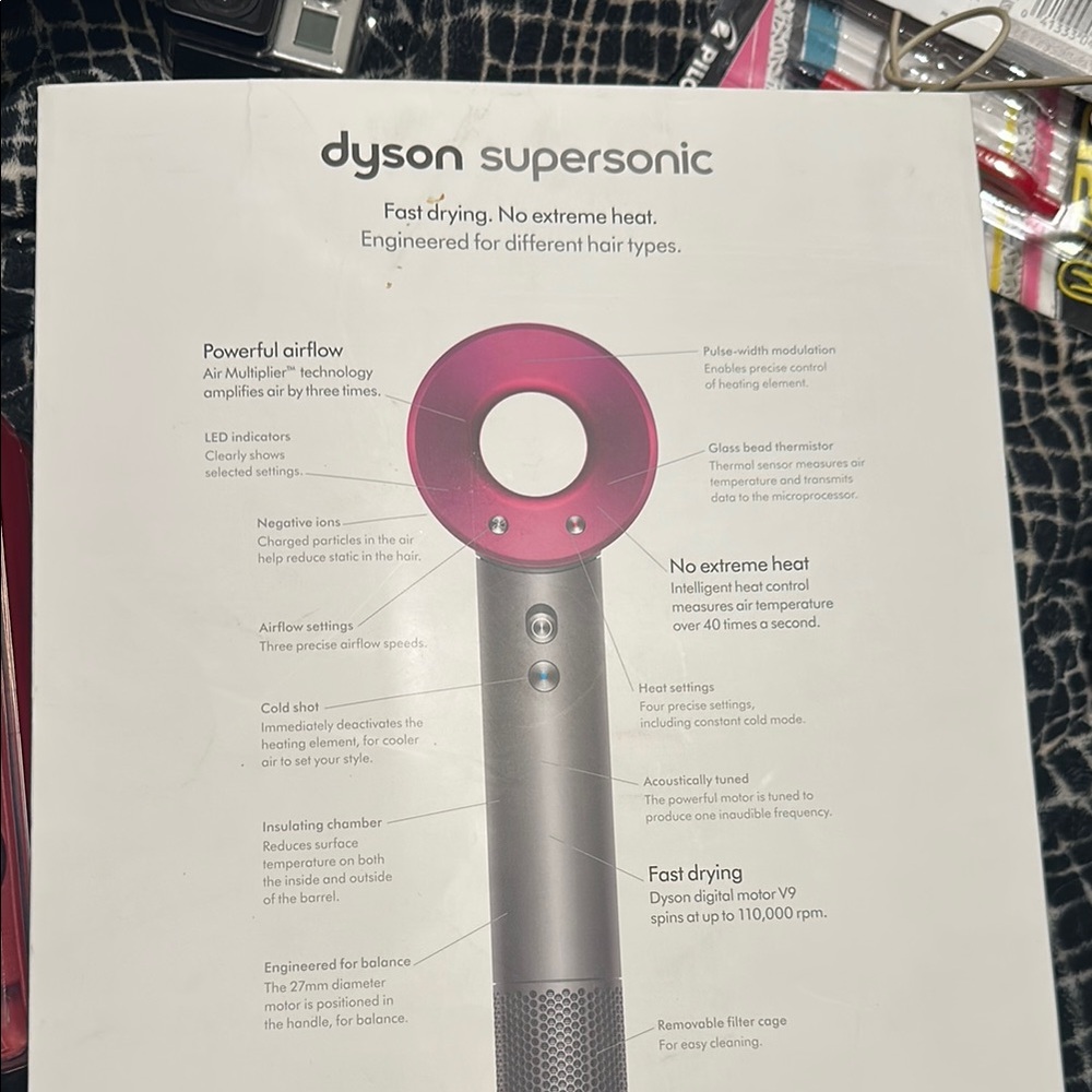 Dyson Supersonic Hair Dryer - Pink and Gray
